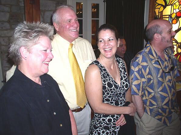 Claire Shaw, Fred Williamson, Louise Williamson, Randy Flager, (background-Art Mazzei, Board Member)-DB-
